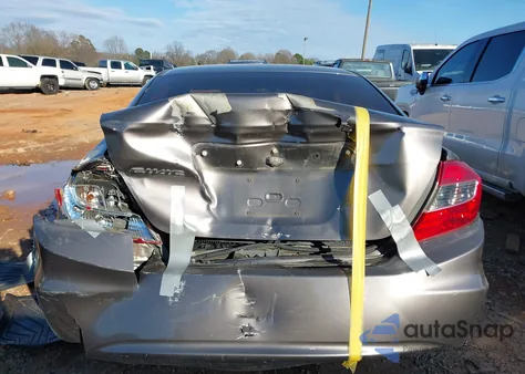 2012 Honda Civic Lx из США, поврежденный, VIN 19XFB2F54CE383407